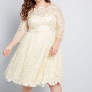Gilded Grace Lace Dress